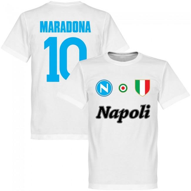 Napoli Maradona 10 Team T-Shirt - White_0