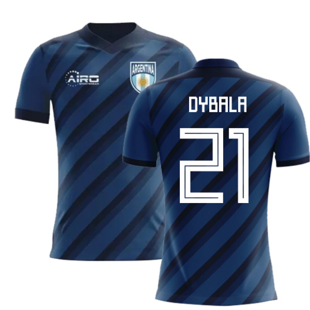 2023-2024 Argentina Away Concept Football Shirt (Dybala 21) - Kids_0