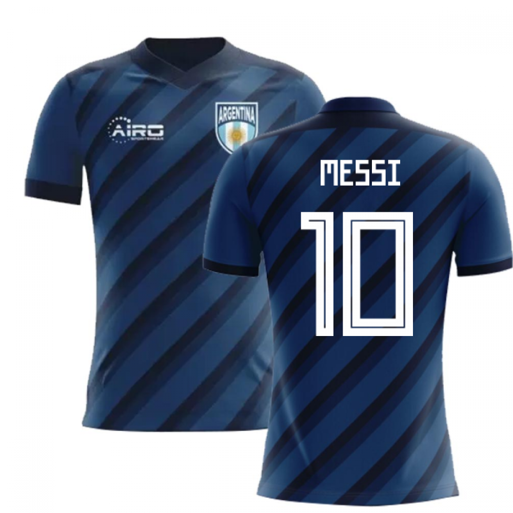 2023-2024 Argentina Away Concept Football Shirt (Messi 10) - Kids_0