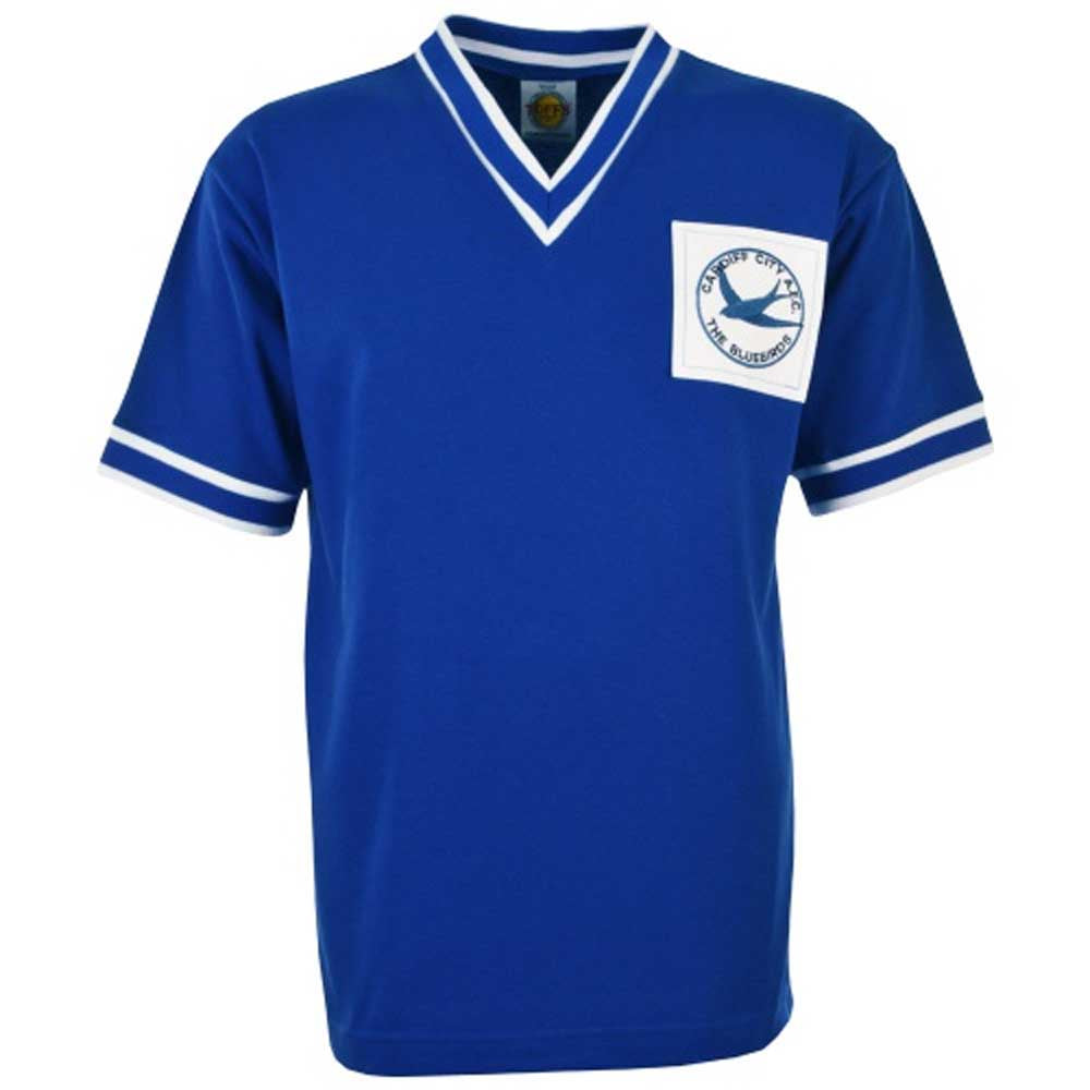 Cardiff City 1959-1960 Retro Football Shirt_0