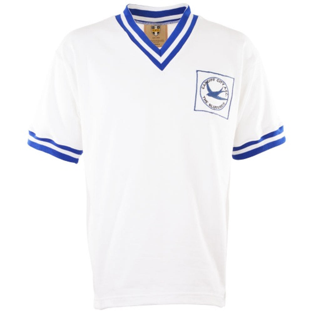 Cardiff City 1960s Away Retro Football Shirt_0