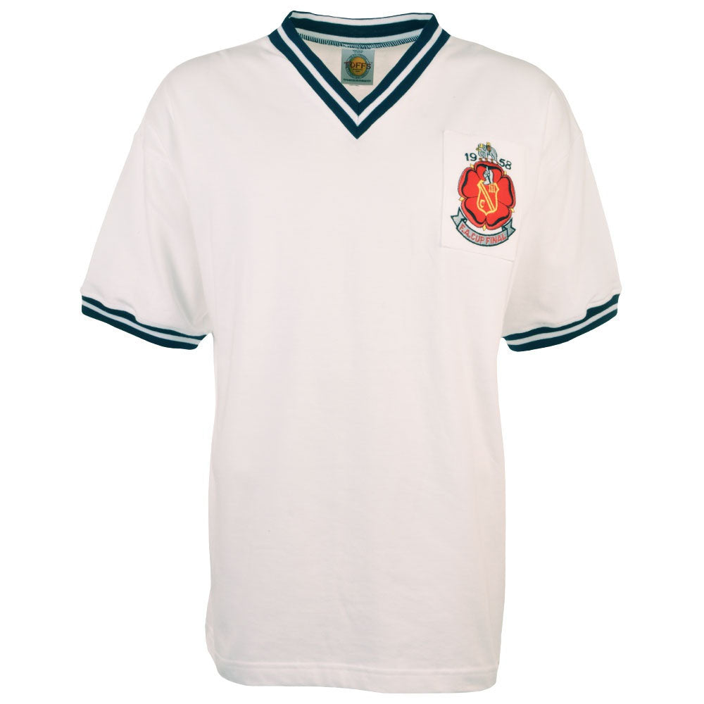 Bolton 1958 FA Cup Final Retro Football Shirt_0