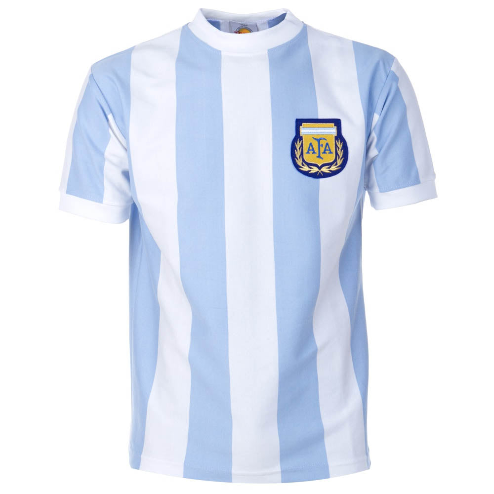 Argentina 1986 World Cup Retro Football Shirt_0