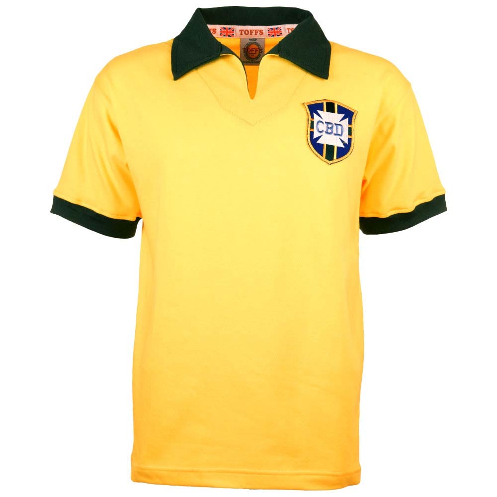 Brazil 1958 World Cup Retro Football Shirt_0