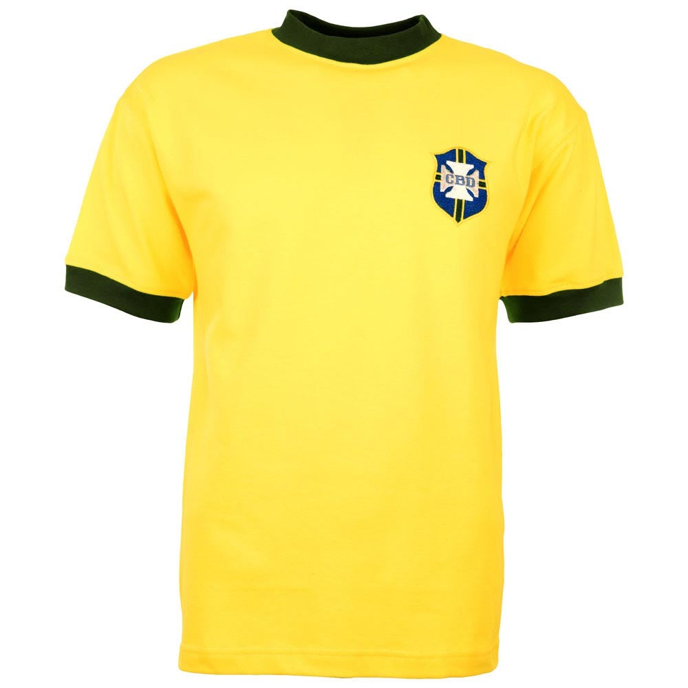 Brazil 1970 World Cup Retro Football Shirt_0