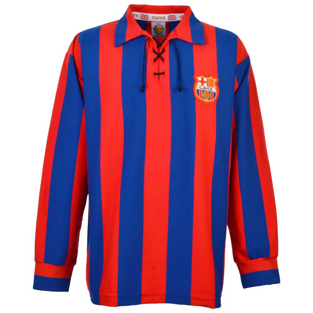 Barcelona 1950s Retro Football Shirt_0