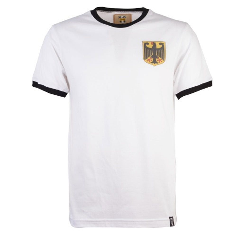 Germany 12th Man Retro T-Shirt - White/Black Ringer_0