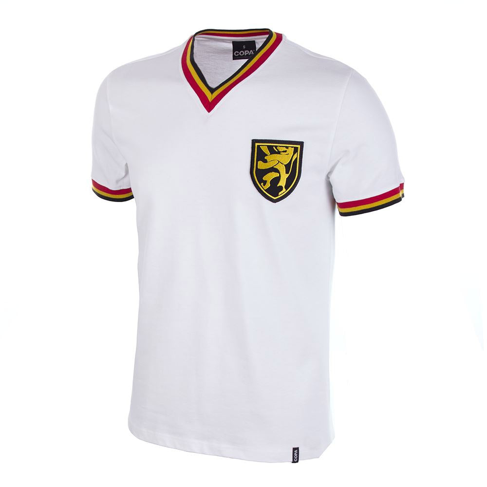 Belgium Away 1970's Short Sleeve Retro Football Shirt_0