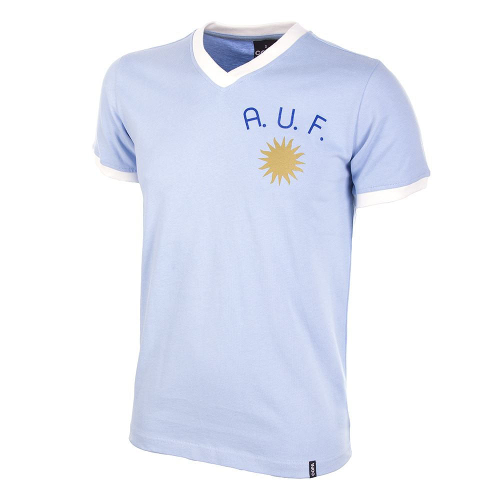 Uruguay 1970's Short Sleeve Retro Football Shirt_0
