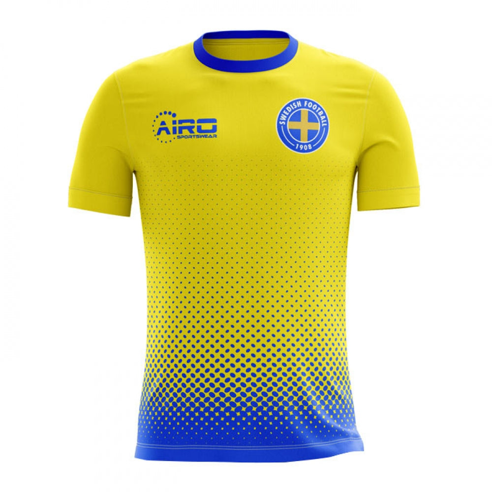 2023-2024 Sweden Home Concept Football Shirt (Kids)_0