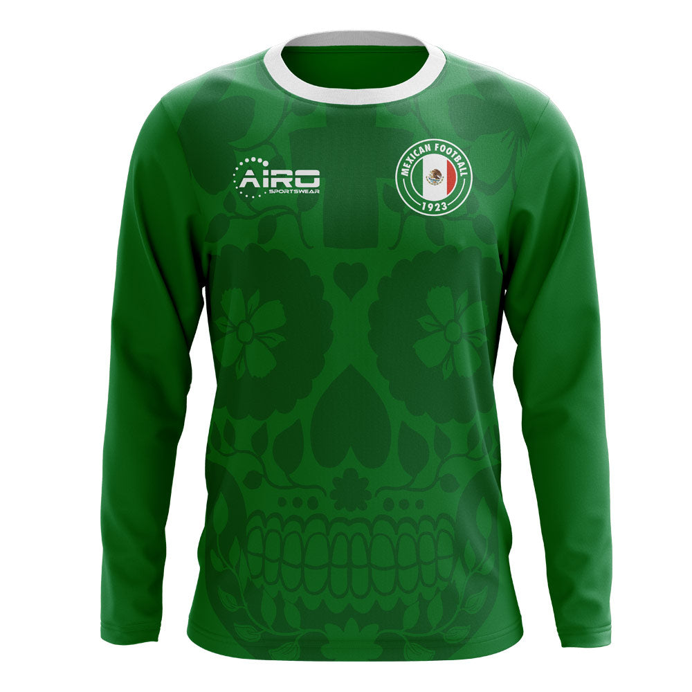 2023-2024 Mexico Long Sleeve Home Concept Football Shirt_0