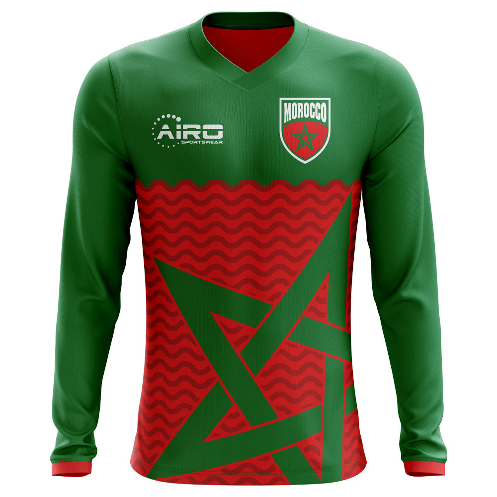2023-2024 Morocco Long Sleeve Home Concept Football Shirt_0