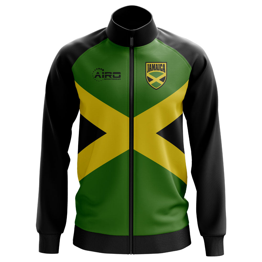 Jamaica Concept Football Track Jacket (Green) - Kids_0