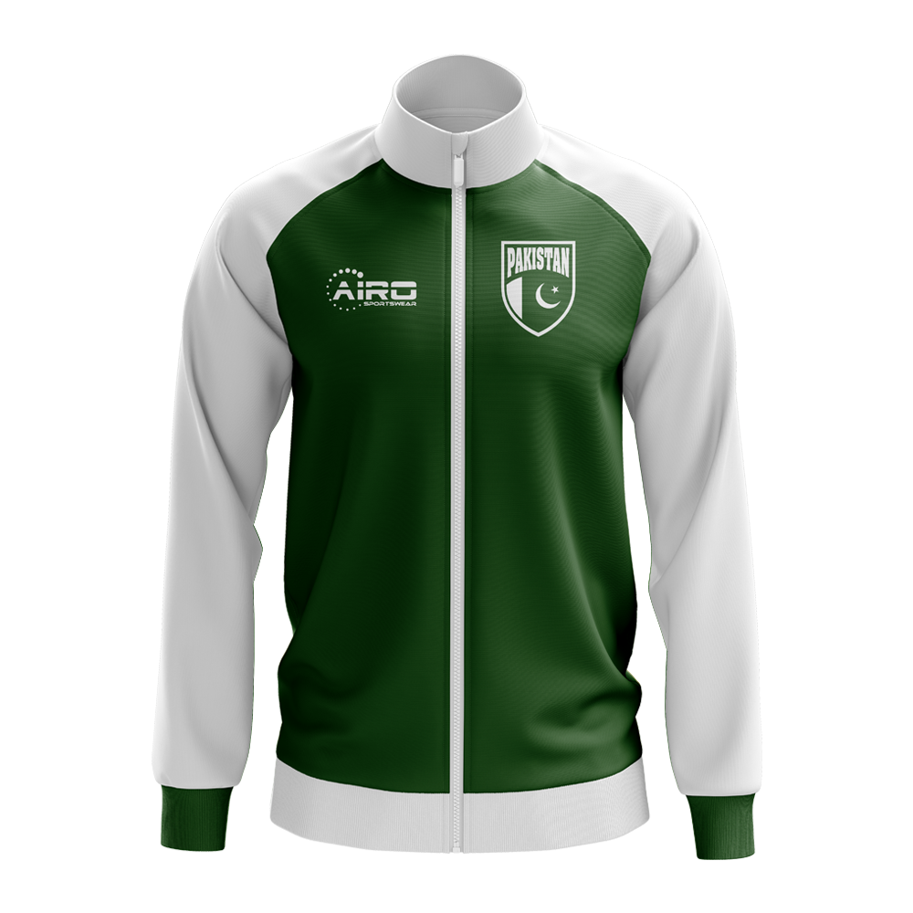 Pakistan Concept Football Track Jacket (Green) - Kids_0