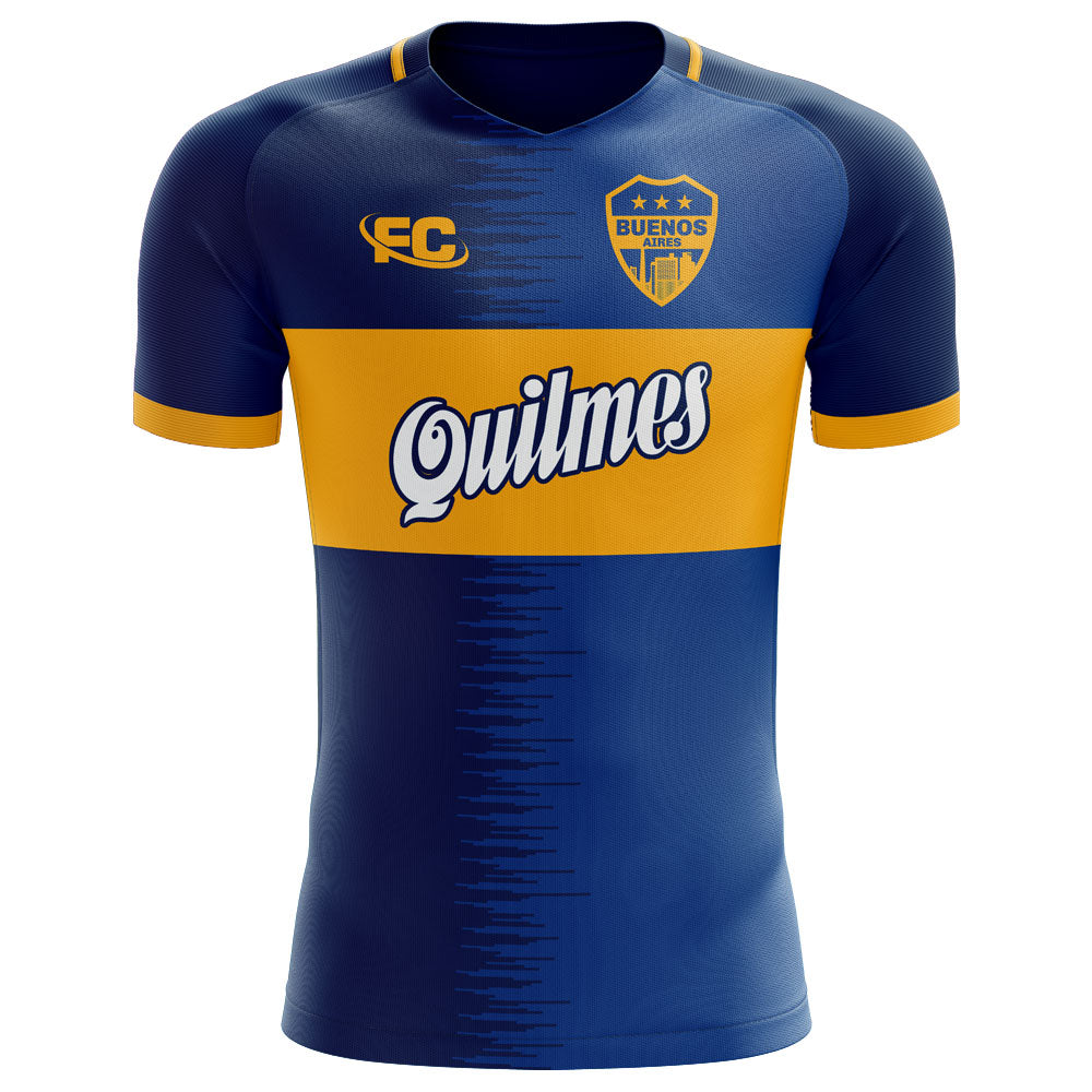 2018-2019 Boca Juniors Fans Culture Home Concept Shirt (Kids)_0