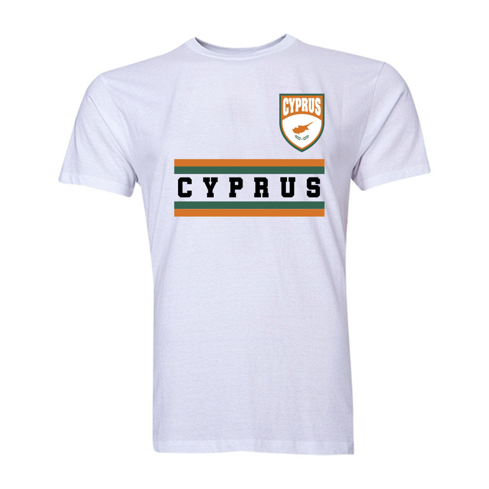 Cyprus Core Football Country T-Shirt (White)_0
