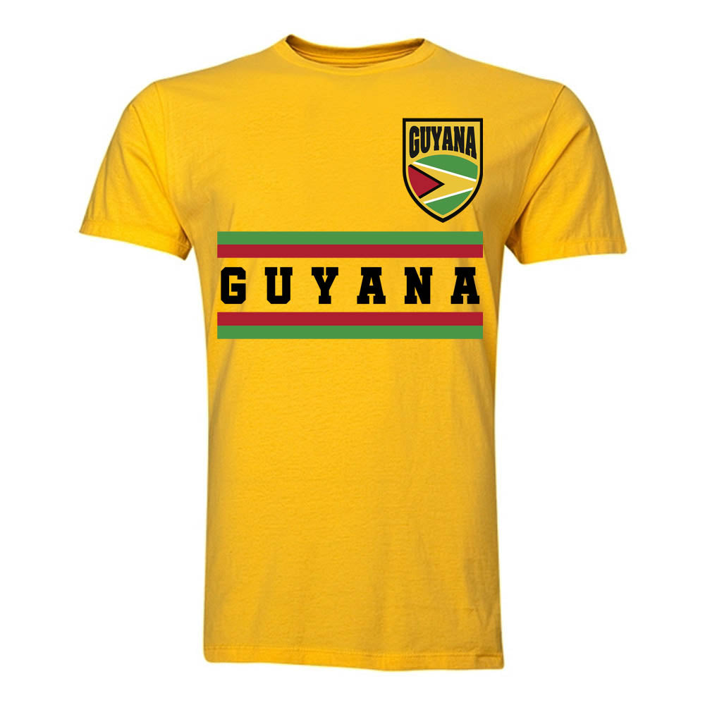 Guyana Core Football Country T-Shirt (Yellow)_0