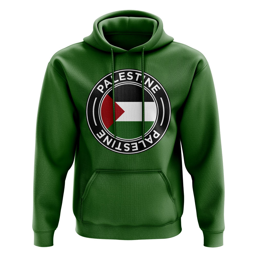 Palestine Football Badge Hoodie (Green)_0