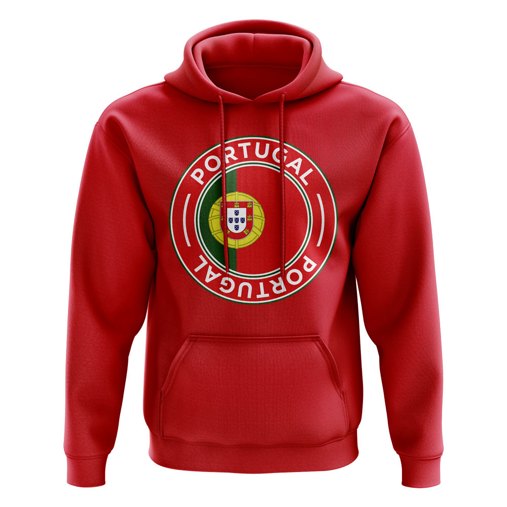 Portugal Football Badge Hoodie (Red)_0