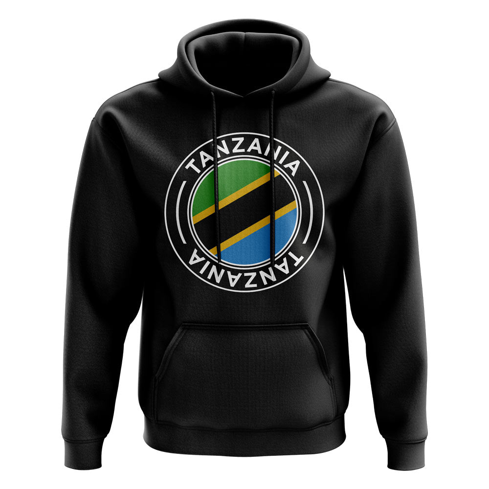 Tanzania Football Badge Hoodie (Black)_0