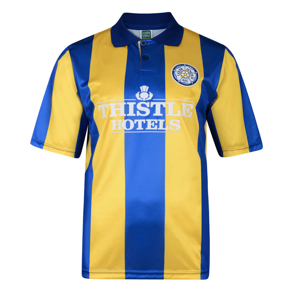 Score Draw Leeds United 1994 Away Retro Football Shirt_0