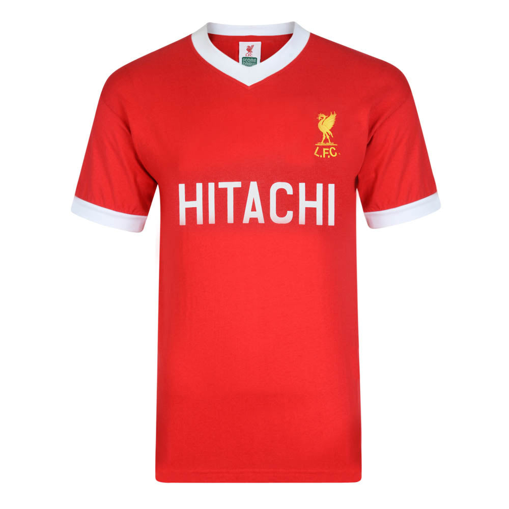 Score Draw Liverpool FC 1978 Hitachi Retro Football Shirt_0