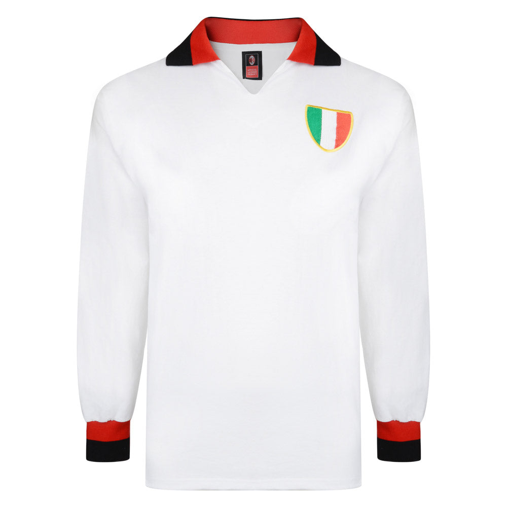 Score Draw Ac Milan 1963 European Cup Final Retro Football Shirt_0