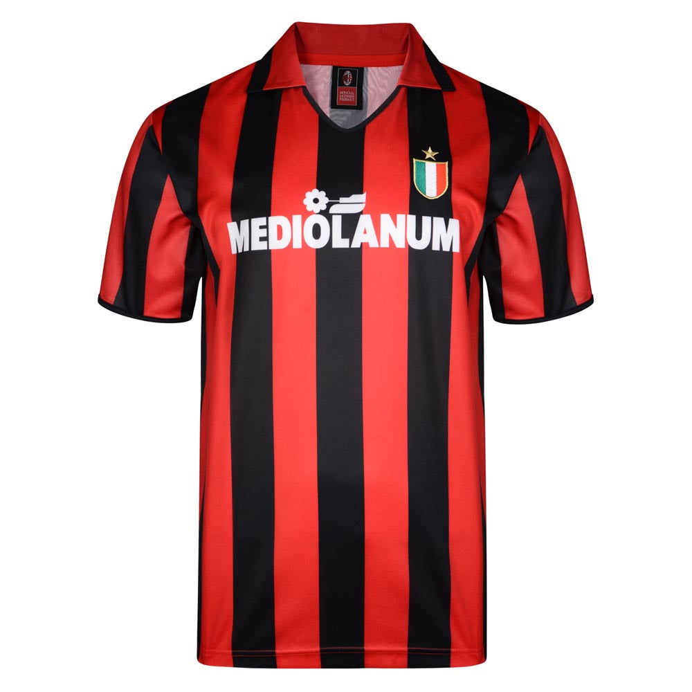 Score Draw Ac Milan 1988 Retro Football Shirt_0