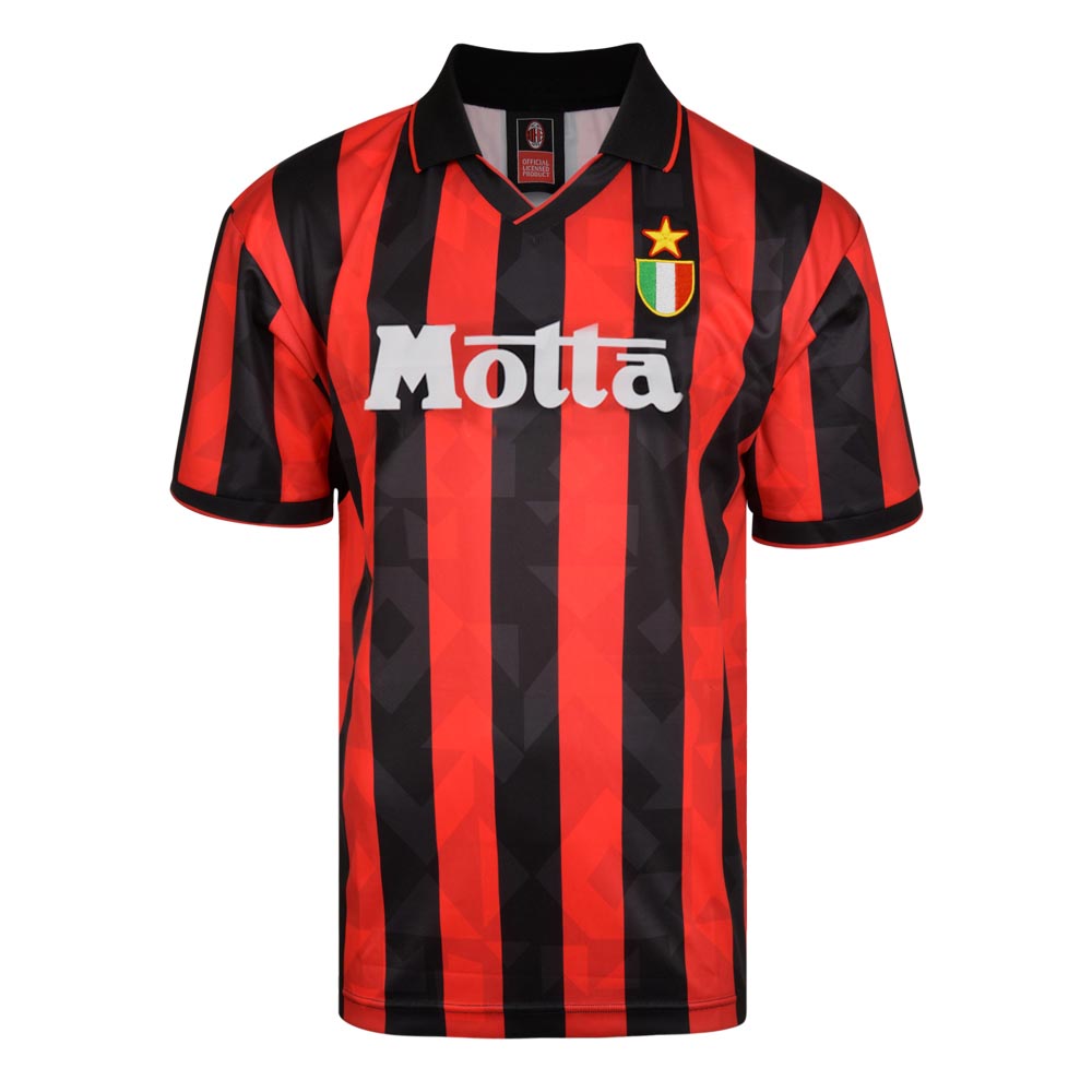 Score Draw AC Milan 1994 Retro Football Shirt_0