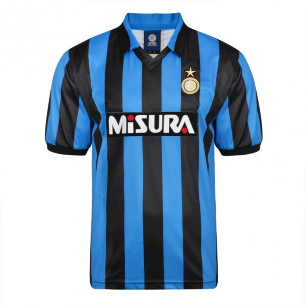 Score Draw Internazionale 1990 Retro Football Shirt_0