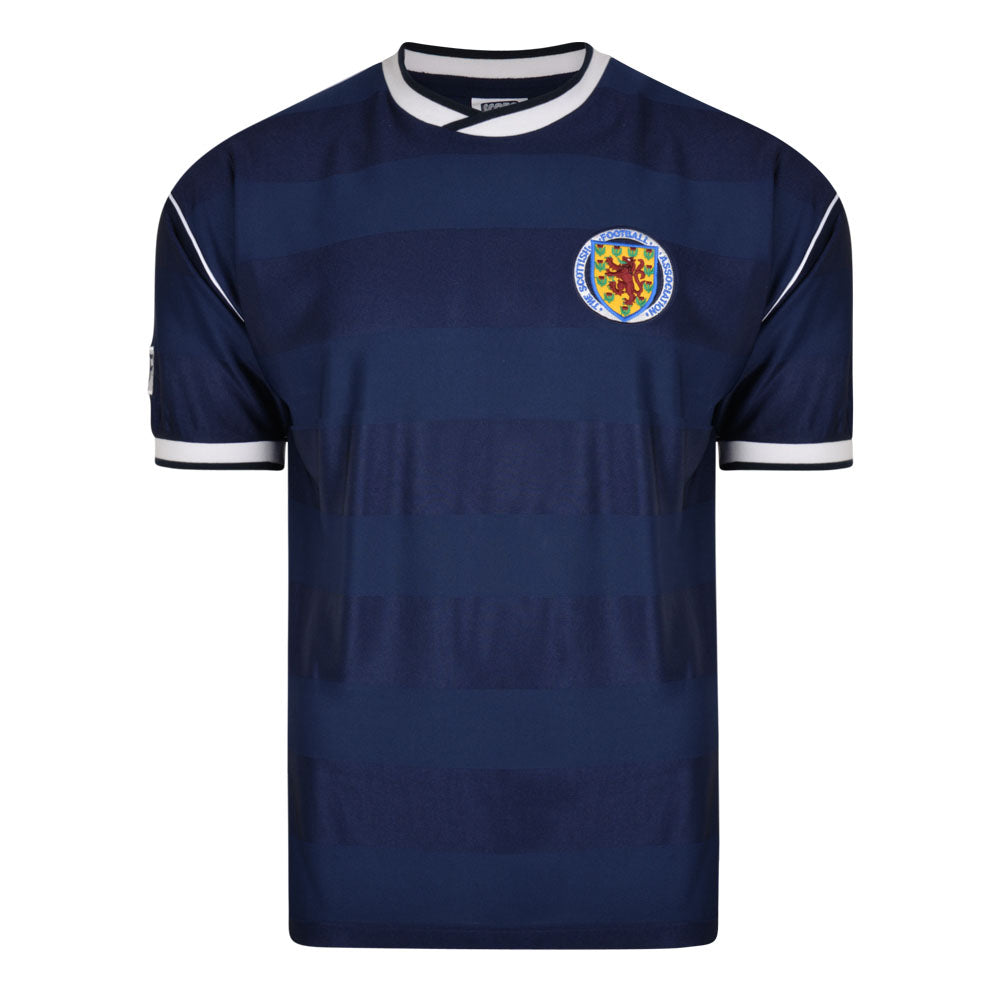 Score Draw Scotland 1986 Retro Football Shirt_0