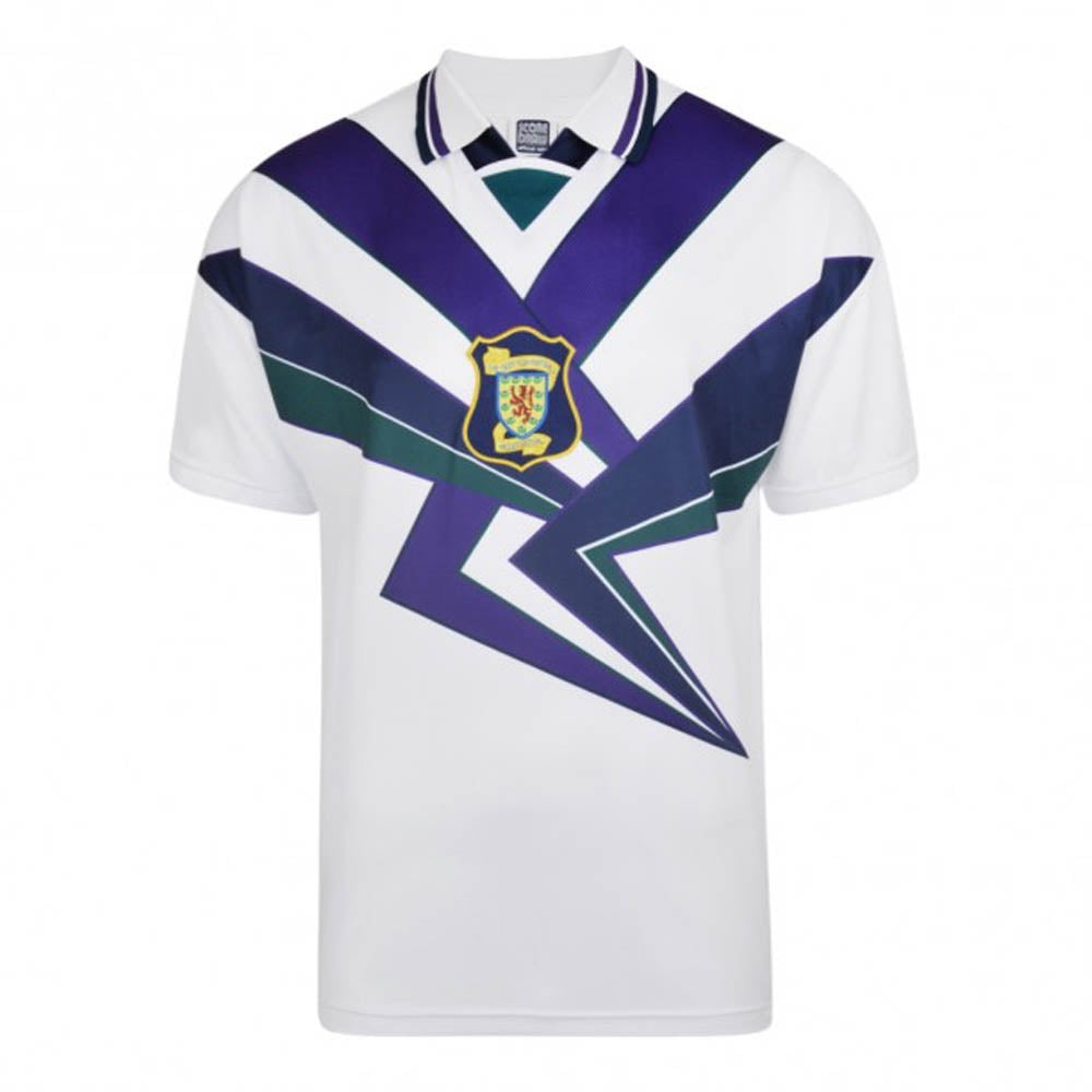 Score Draw Scotland 1996 Away Retro Football Shirt_0