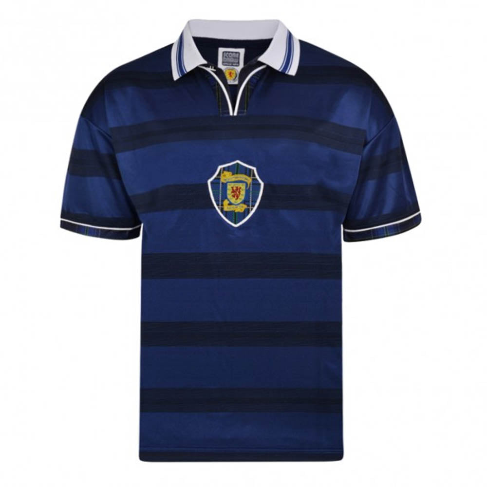 Score Draw Scotland 1998 World Cup Finals Retro Football Shirt_0