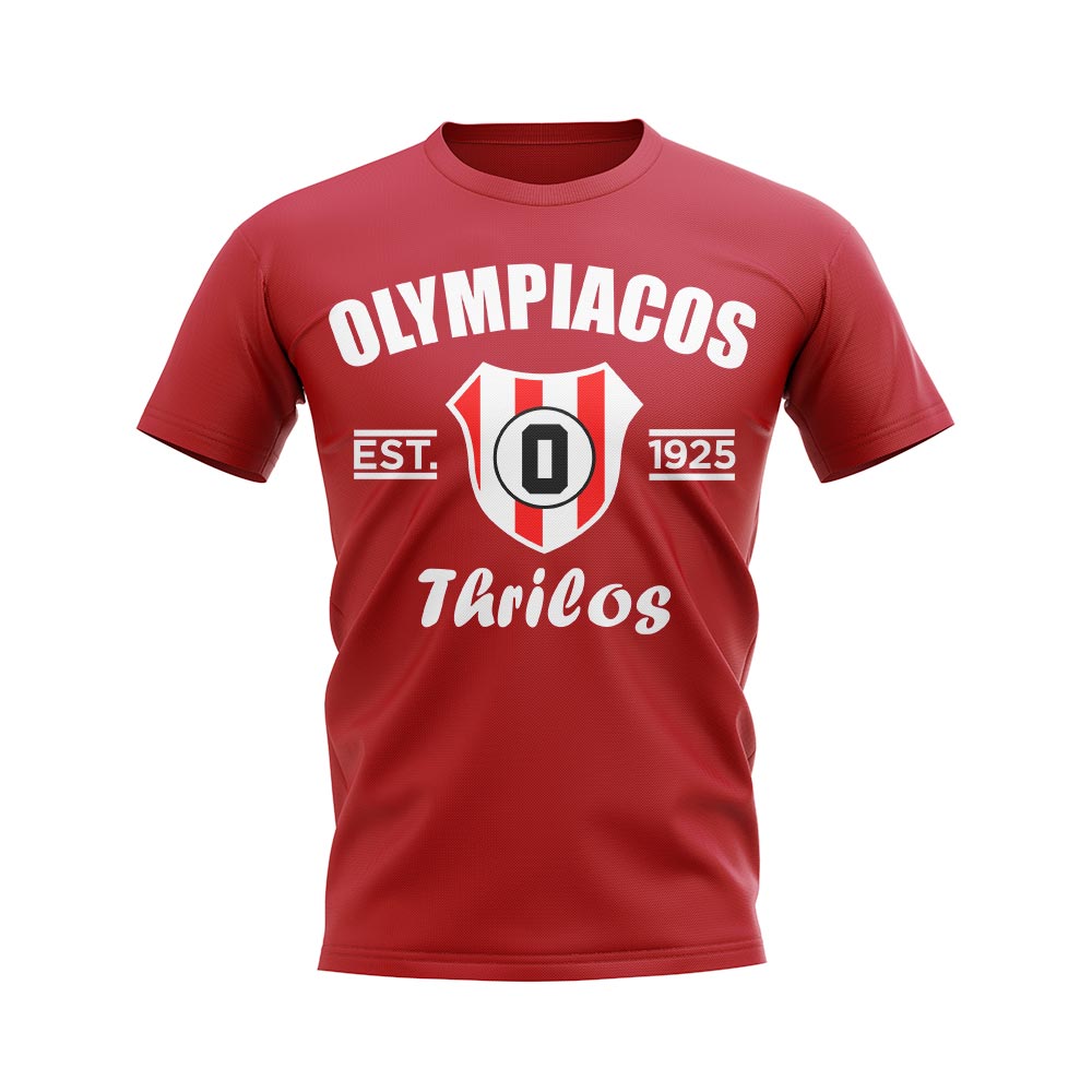 Olympiacos Established Football T-Shirt (Red)_0