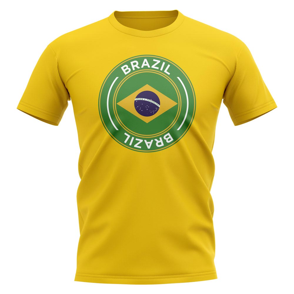 Brazil Football Badge T-Shirt (Yellow)_0