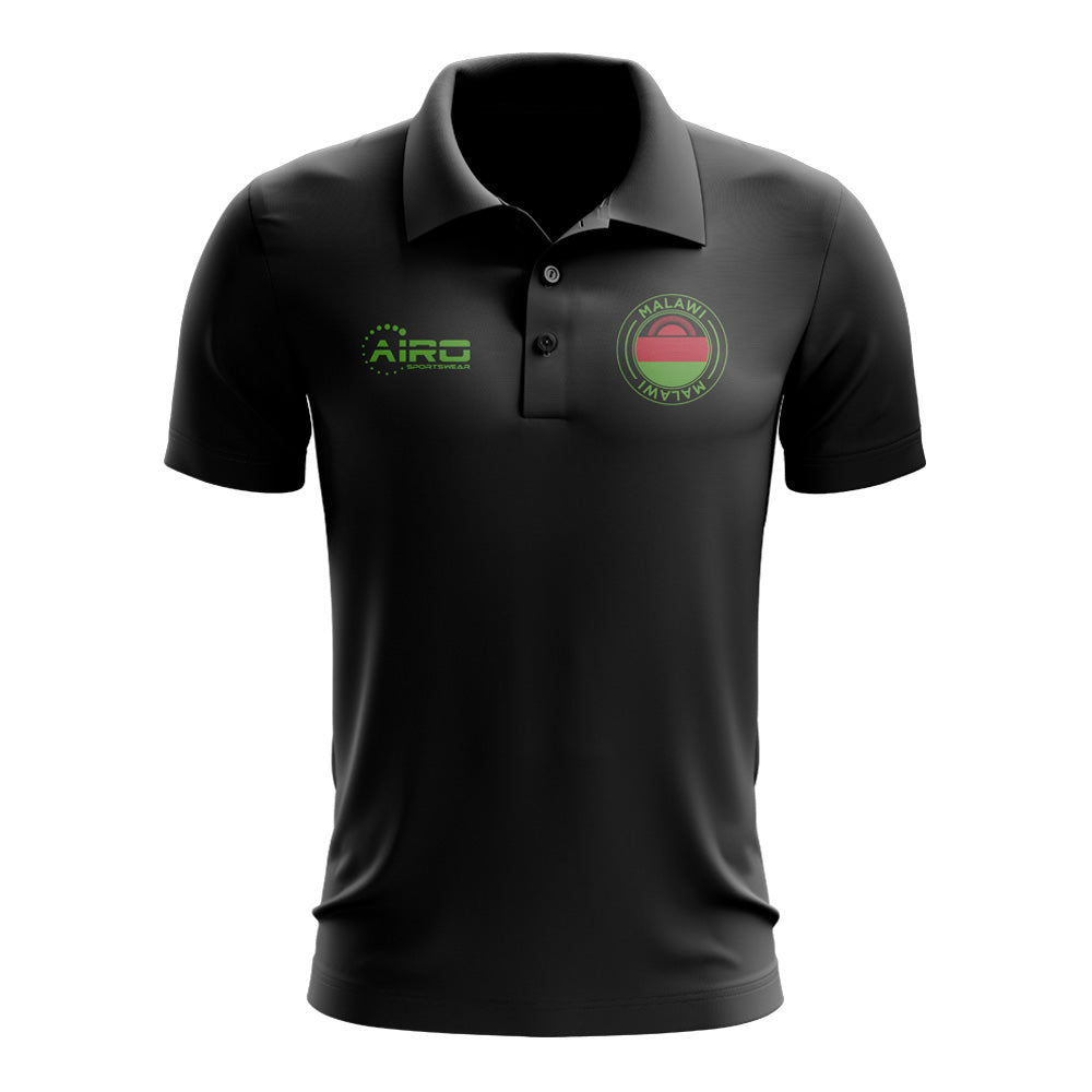 Malawi Football Polo Shirt (Black)_0