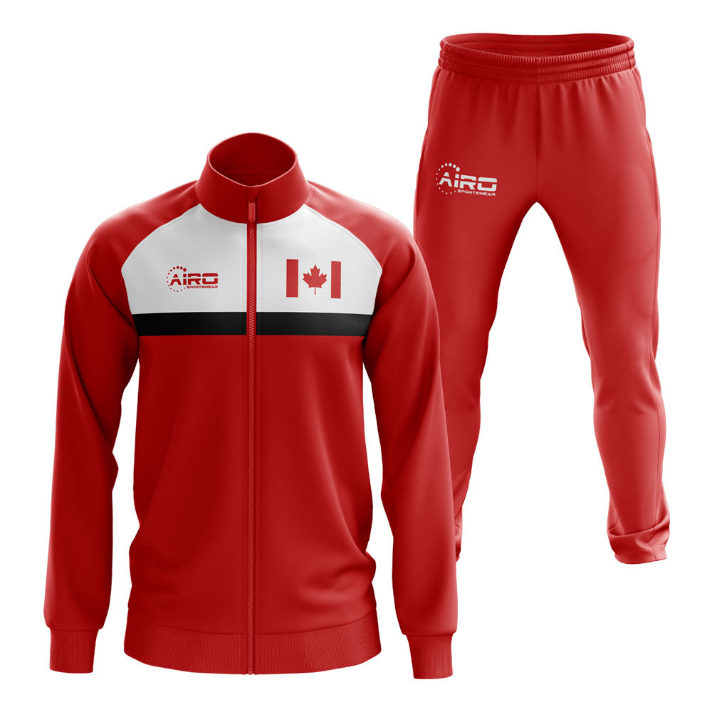 Canada Concept Football Tracksuit (Red)_0