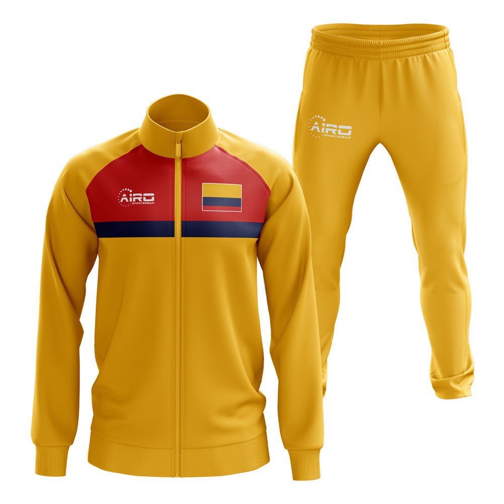 Colombia Concept Football Tracksuit (Yellow)_0