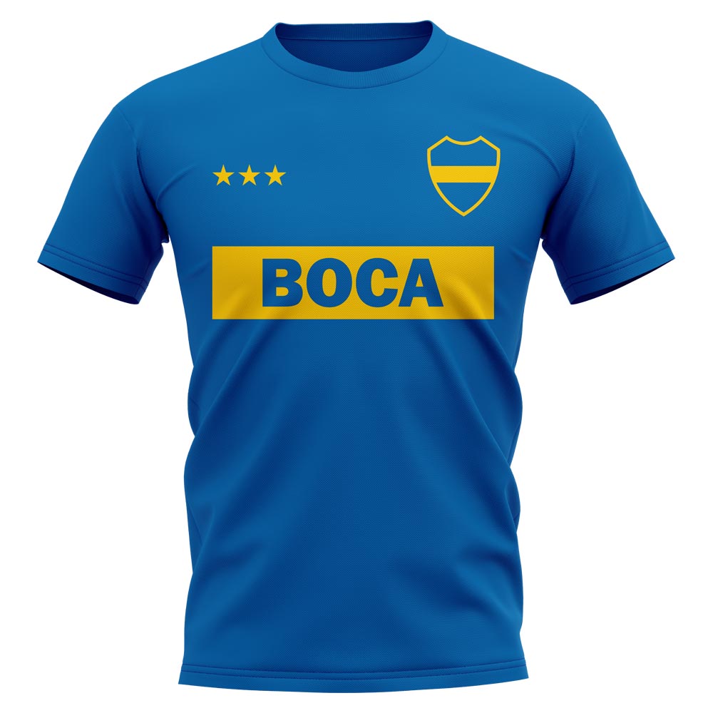 Boca Juniors Vintage Football T-Shirt (Blue)_0