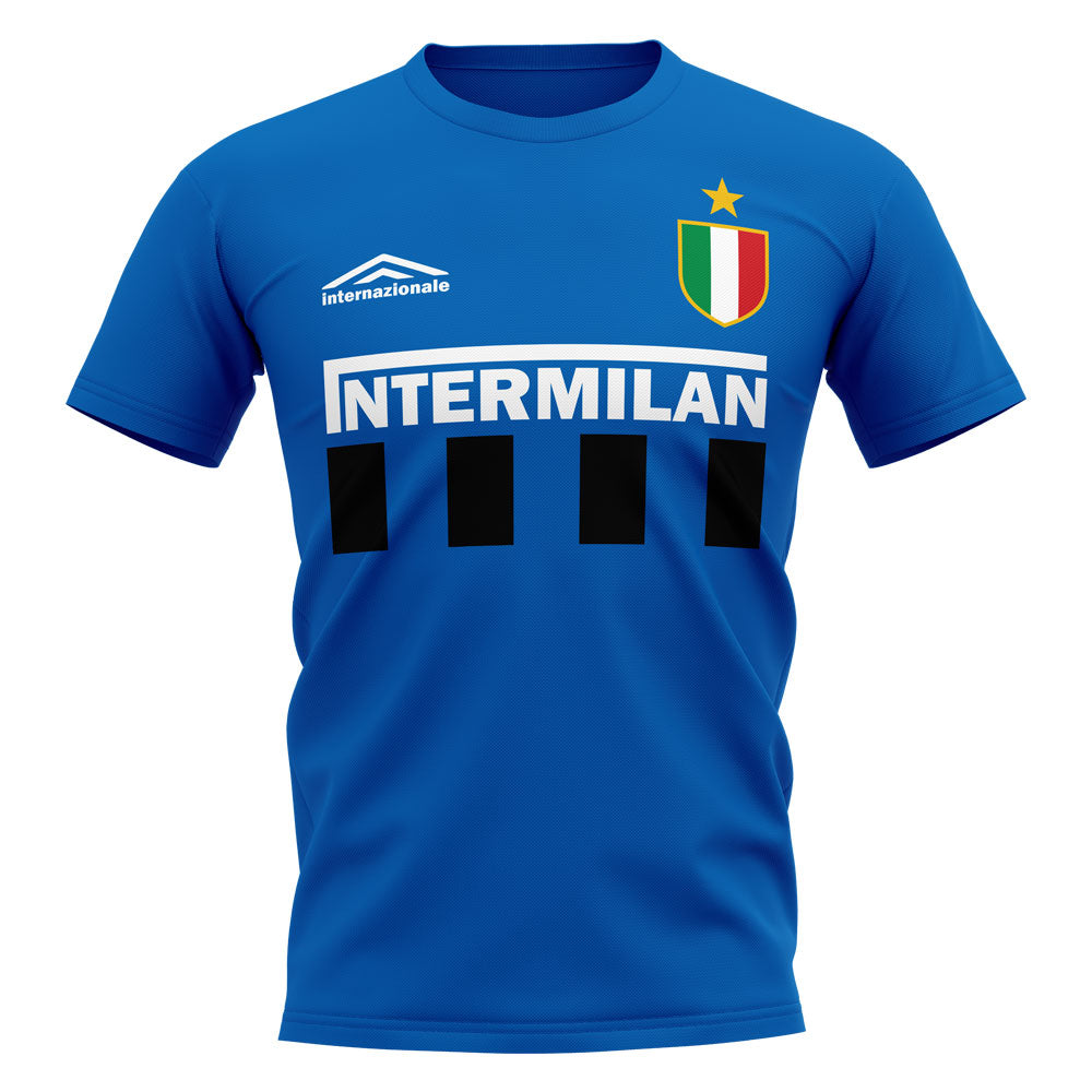 Inter Milan Vintage Football T-Shirt (Blue)_0