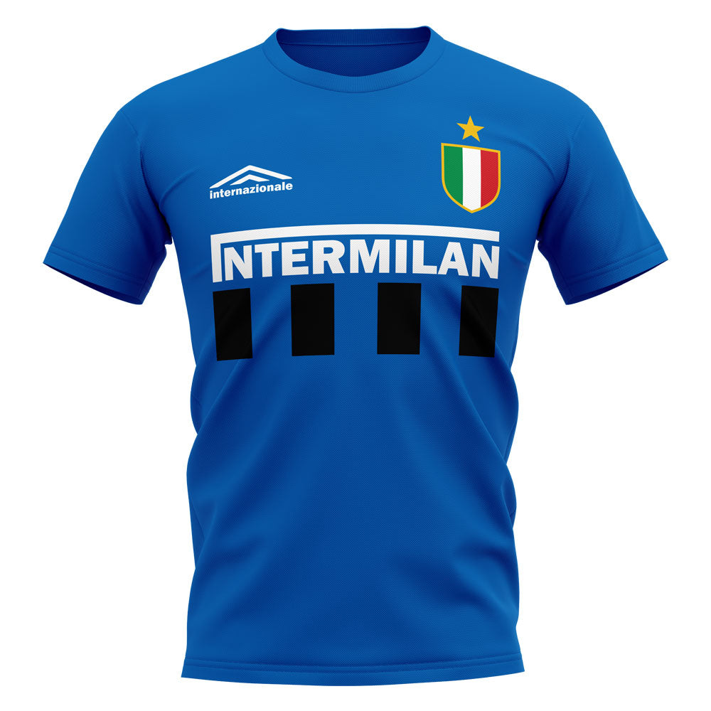 Inter Milan Vintage Football T-Shirt (Blue)_0