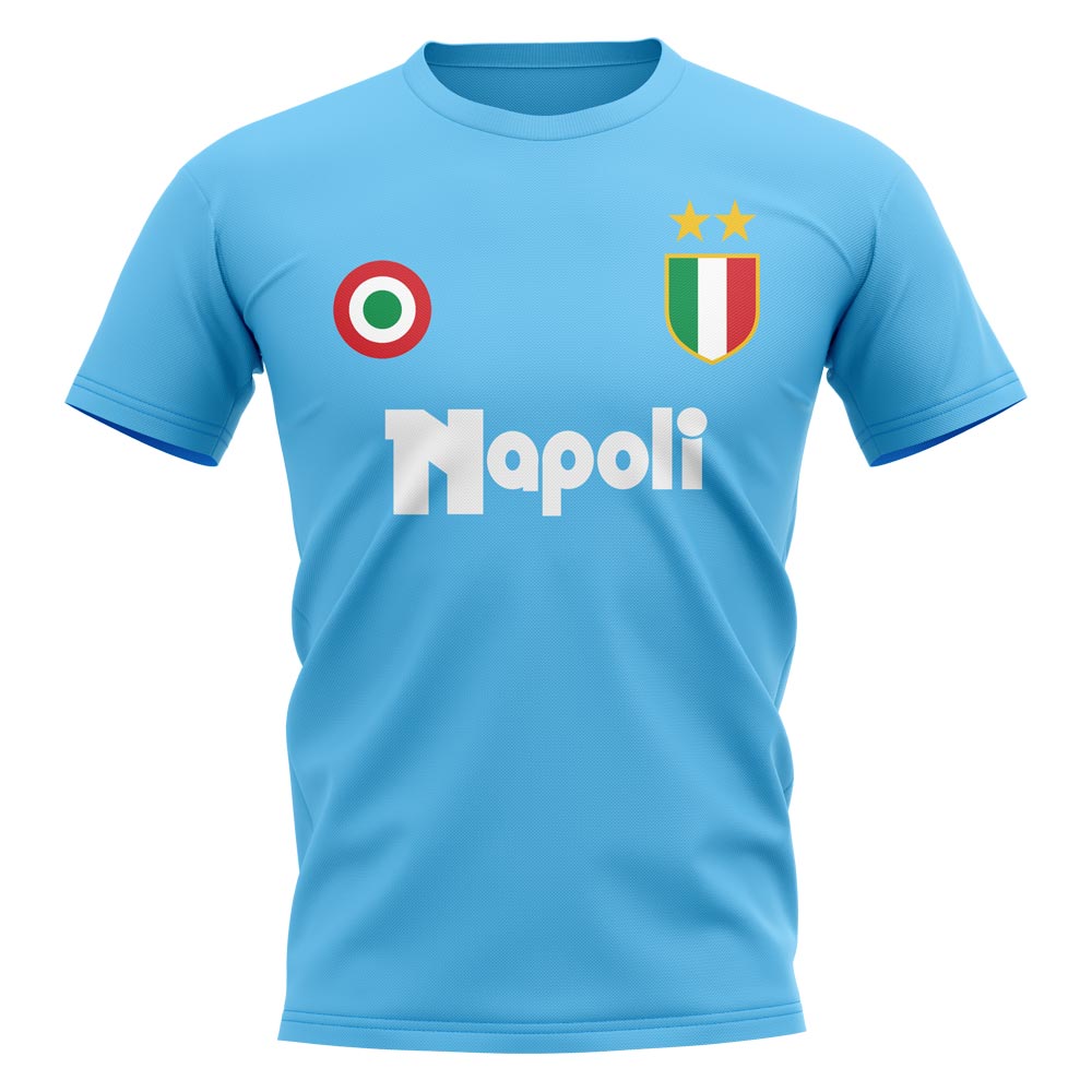 Napoli Vintage Football T-Shirt (Sky)_0