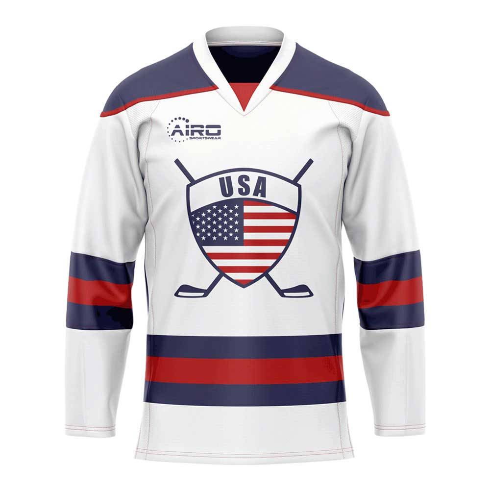 United States Home Ice Hockey Shirt_0