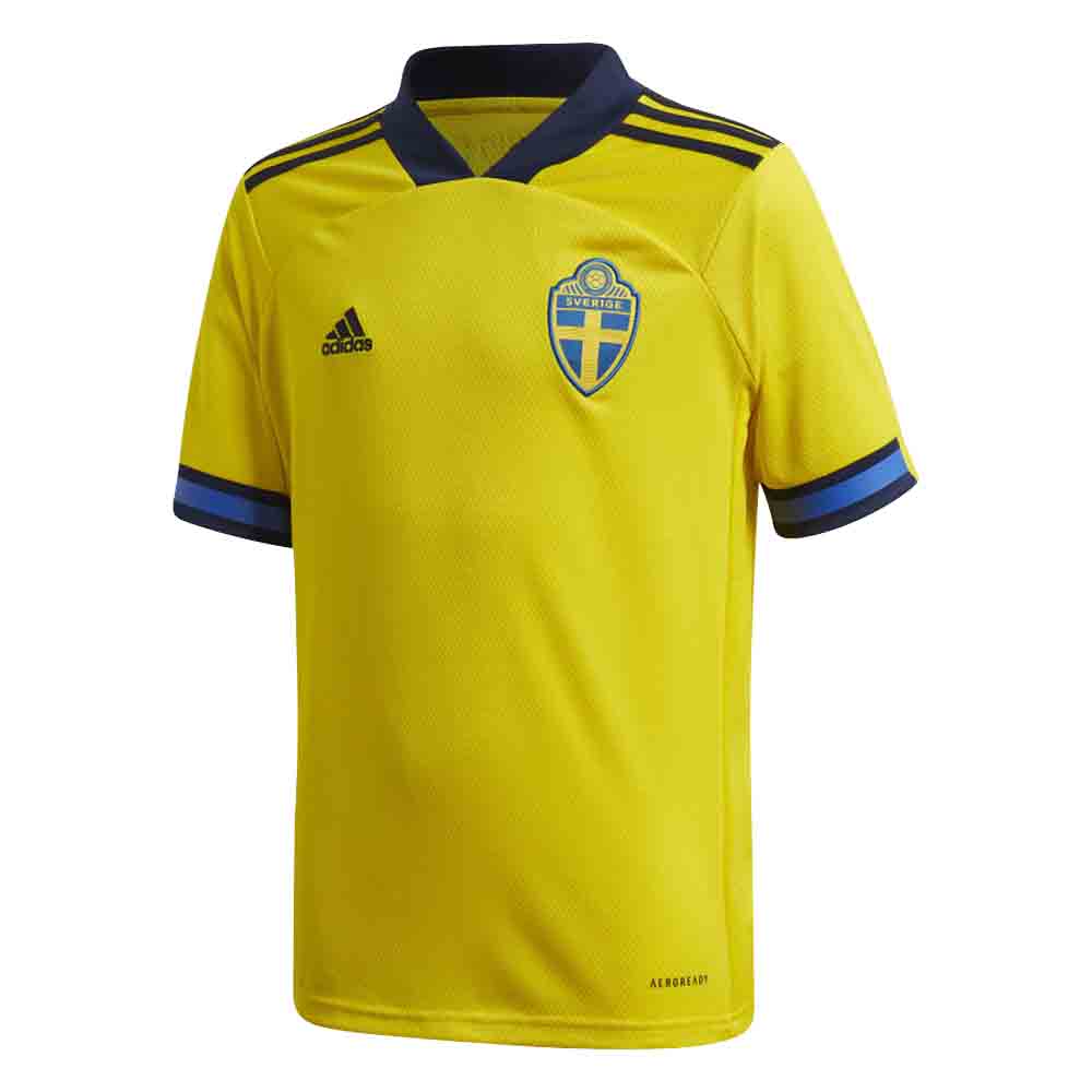 2020-2021 Sweden Home Adidas Football Shirt (Kids)_0