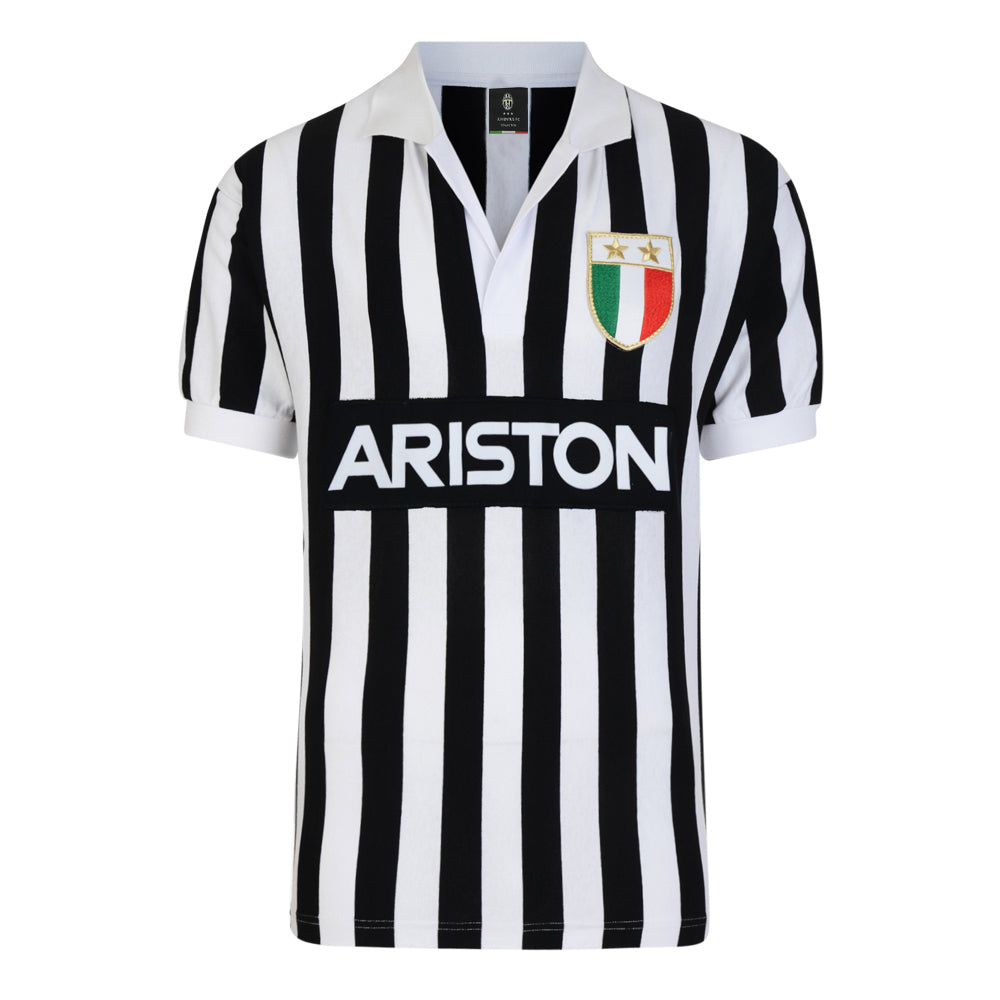 Score Draw Juventus 1984 Retro Football Shirt_0