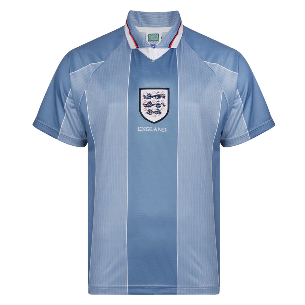 Score Draw England 1996 Away Euro Championship Retro Football Shirt_0