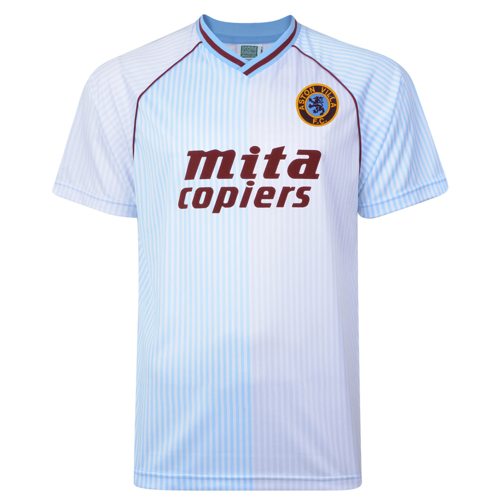 Score Draw Aston Villa 1988 Away Retro Football Shirt_0
