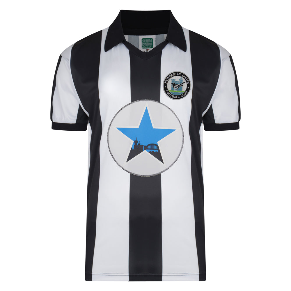 Score Draw Newcastle United 1982 Retro Football Shirt_0