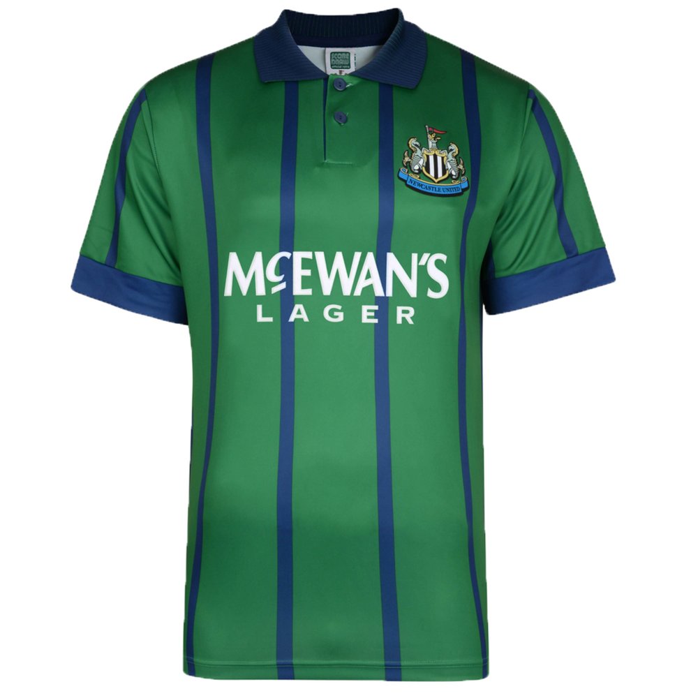 Score Draw Newcastle United 1995 Away Retro Football Shirt_0
