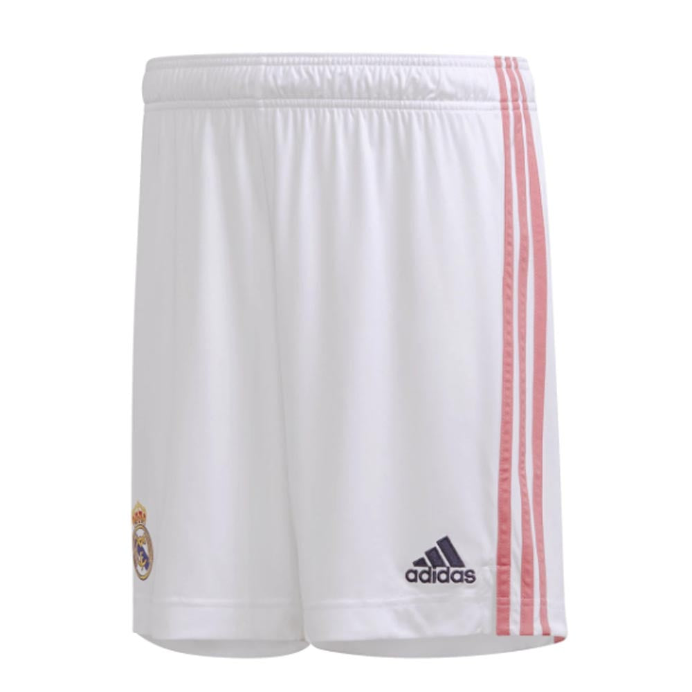 2020-2021 Real Madrid Adidas Home Shorts (White) - Kids_0